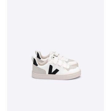 Veja V-10 CWL Kids' Shoes White/Black | CA 773ZUT